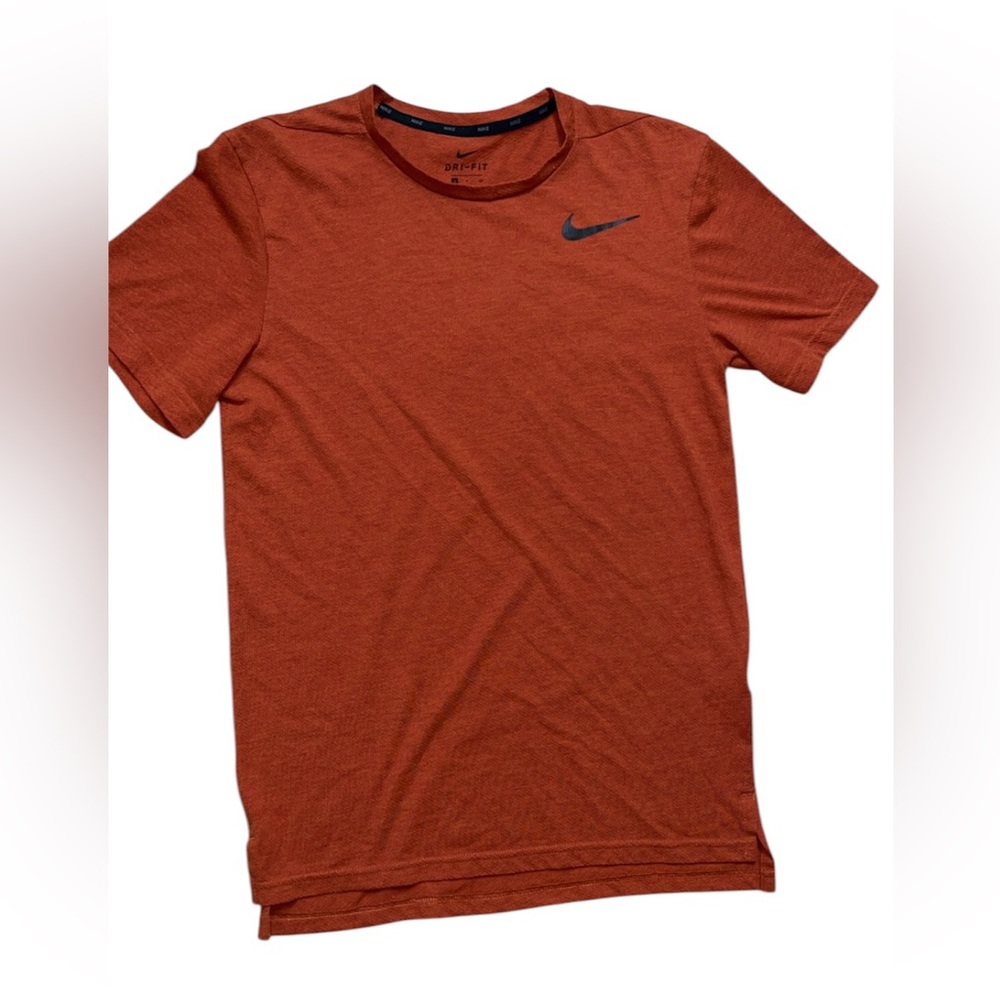 Nike Men’s Short Sleeve Dri-FIT Tee - Rust with Black Swoosh